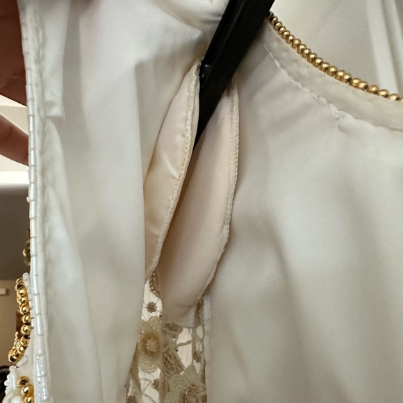 Vtg 80s Laurence Kazar Beaded Cocktail Dress - Picture 12 of 15